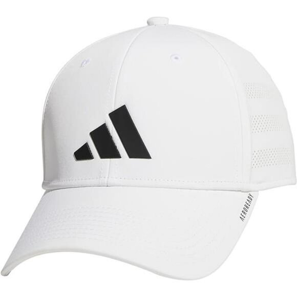 mens stretch fit baseball cap quick dry breathable athletic golf running hat whi - Picture 7 of 7